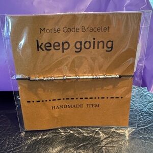 Morse Code Bracelet - Keep Going - NEW